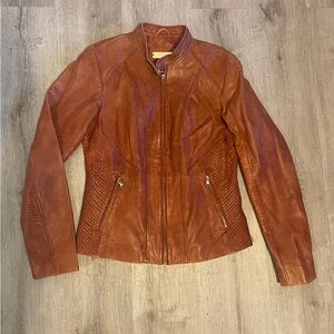 Danier Tan Leather Jacket